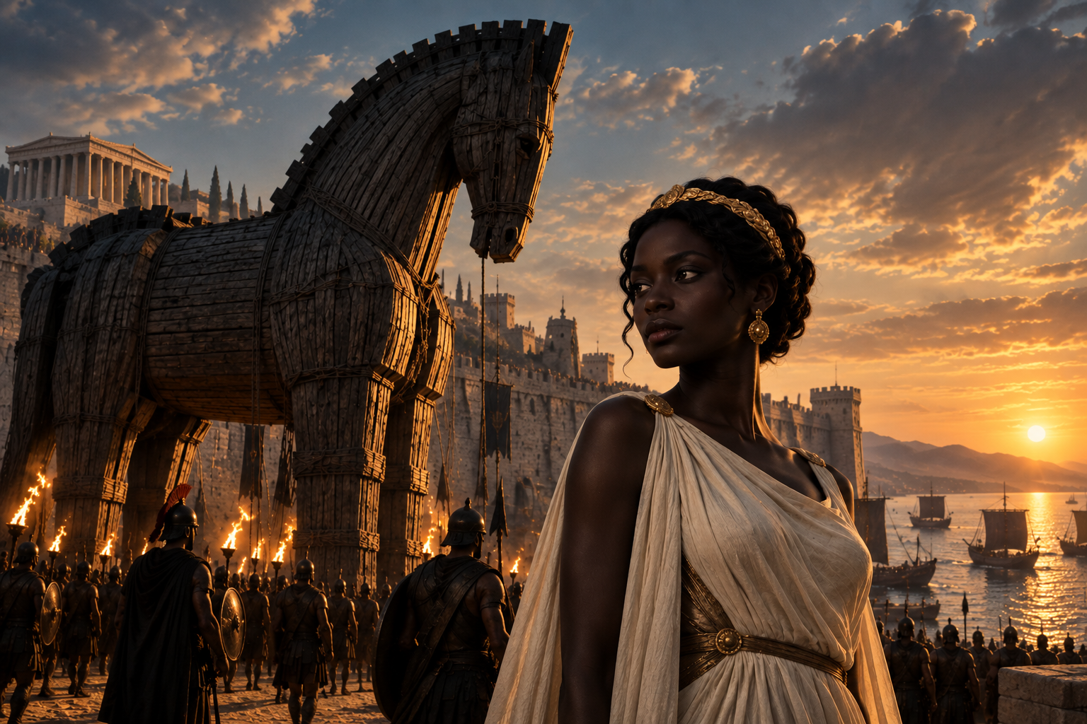 The Odyssey, Troy, Trojan Horse